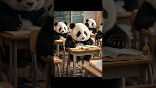 The giant pandas are taking classes seriously and their attitudes are very good Cute pet debut pl [upl. by Hannus273]