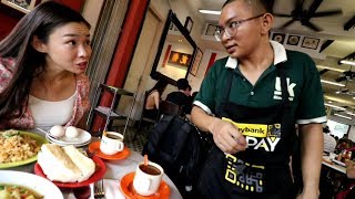 Japanese girl finds The Best Breakfast in Kuala Lumpur Yut Kee [upl. by Ollehto774]