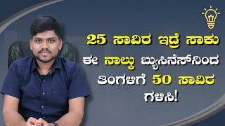 Top 4 Business Ideas  Less Investment High Profit  Inside Explainer Kannada [upl. by Francesco954]