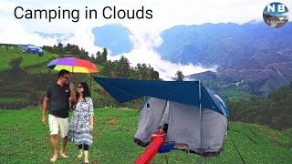 Camping in CloudsBeautiful Camping siteUttarakhand [upl. by Rajiv640]