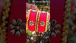 Jewellery Making At Home Bangles 💕🎉shorts shortsfeed ytshorts diy bangles jewellery [upl. by Boar919]