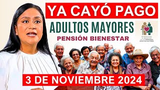 💥SE ADELANTA ADULTOS MAYORES HOY DOMINGAZO 3 DE NOVIEMBRE LETRA Y FECHA DEL DEPOSITO💥 [upl. by Lakin]