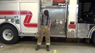 How to Put on Firefighter Turnouts [upl. by Apfelstadt815]