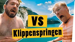 Klippenspringen Wer traut sich höher Meini vs Marc  Das schaffst du nie [upl. by Katey]