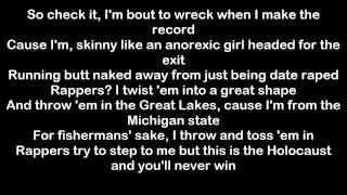 Eminem  Set it off Freestyle HDHQ Lyrics [upl. by Clarabelle]