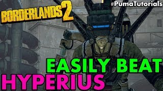 Borderlands 2 How to Beat Hyperius the Invincible Easily OP 8 Hyperius Solo PumaTutorials [upl. by Linnette]