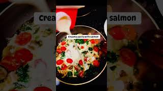 Creamy pasta and salmon pasta salmon I cooking food [upl. by Norit]