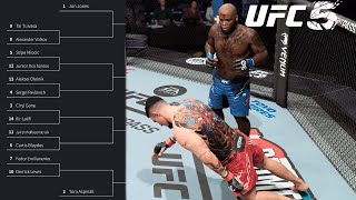 What if the UFC Had a Heavyweight Tournament  UFC 5 [upl. by Masson]