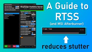 MSI Afterburner amp RTSS How Do I Set Them Up [upl. by Atkins302]