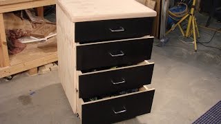 61 Build a simple mobile shop storage cabinet part 2 [upl. by Ahsinrac]