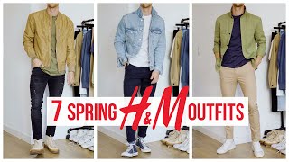 7 Casual Spring HampM Outfits  Men’s Fashion  Outfit Inspiration [upl. by Oskar]