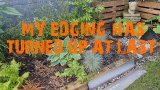 METAL EDGING IM USING TO CREATE A RAISED PLANTER 🌞 [upl. by Eneloc]