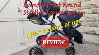 Evenflo Pivot Xpand Modular Stroller Travel SystemSafemaxReview [upl. by Deckert]