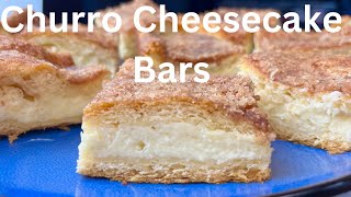 Churro Cheesecake Bars  Sopapilla Cheesecake Bars [upl. by Notgnirrab]