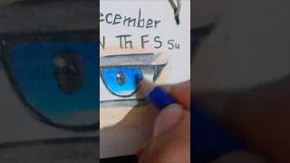 Drawing on my small calendar🔥art montract anime shorts 2024 animeart trending ytshorts [upl. by Sikorski457]