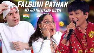 This INDIAN FESTIVAL looks UNREAL Latinos React to Navratri Utsav 2024 ft Flaguni Pathak [upl. by Yeaton]