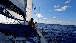 Greece to Sicily  last 24 hours from 3 day sail Part 2 Ep64 [upl. by Sualokcin]