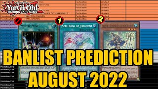 YuGiOh AUGUST 2022 BANLIST PREDICTIONS WHAT NEEDS TO HAPPEN [upl. by Bjorn]