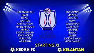 LINE UP KEDAH vs KELANTAN  LIVE KEDAH LIGA SUPER 2024 [upl. by Iden]