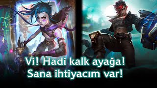 Arcane Paramparça Jinx — League of Legends 🇹🇷 Türkçe Seslendirme  Replikleri [upl. by Emarej]