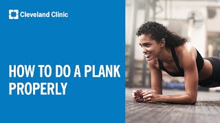 How To Do Plank Exercises Properly [upl. by Deirdra]