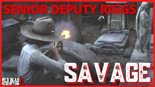 Riggs  Senior Deputy Gun Fight in Red Dead Redemption 2 Roleplay  Riggs 1 [upl. by Yatnuhs]