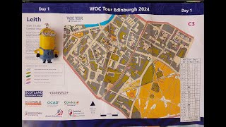 World Orienteering Championships 2024 Tour Stage 1 Leith urban sprint course 3 12 July 2024 [upl. by Deppy]