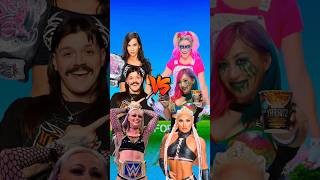 AJ Lee Dominik Mysterio and Liv Morgan vs Alexa Bliss Asuka Tiffany Stratton 😈 wwe [upl. by Hpotsirhc84]