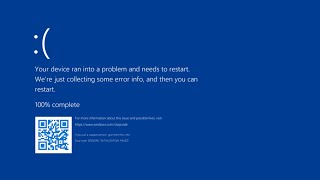 Bsod Windows 11 You Can Restart 2024 Blue Screen Remake [upl. by Harbard]