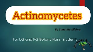 Actinomycetes for Bsc and Msc students botany microbiology actinomycetes bacteria [upl. by Everick]