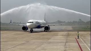 DGH BLR 1st frist flight Deoghar airport [upl. by Velasco]