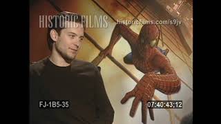 SpiderMan Tobey Maguire Interview Press Junket 2002 [upl. by Cozmo235]