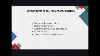 Procesos industriales etapas herramientas de análisis y mejora continua [upl. by Cristina]