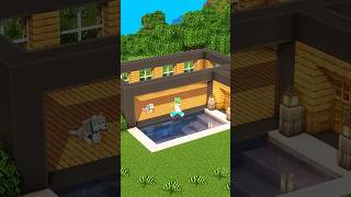 Minecraft Modern House🏡 shorts [upl. by Ecilayram]