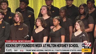 Kicking off Founders Week at Milton Hershey School [upl. by Rimaj]