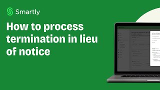 How to process termination in lieu of notice [upl. by Clower]