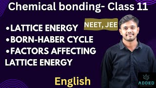 Lattice energy  bornhaber cycle  factors effecting lattice energy  Chemical bonding chemistry [upl. by Sinnelg910]