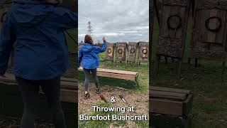 Axe and Knife throwing at Barefoot Bushcraft axe axes axethrowing barefootbushcraft outdoors [upl. by Thora]