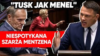 Mentzen bezlitośnie Posłanka nie wytrzymała Szarża w Tuska [upl. by Ylak]