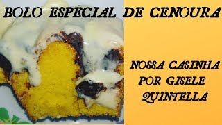 BOLO DE CENOURA ESPECIAL COM BRIGADEIRO E NINHO [upl. by Ainerbas533]