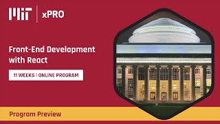 Online Course Preview  FrontEnd Development with React at MIT xPRO [upl. by Domash]