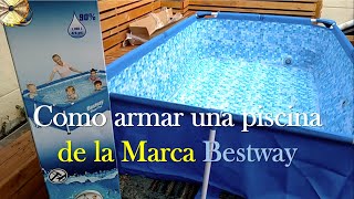 Como armar una piscina de la marca Bestway Medias 239 x 150 x 58 de 1800 Litros [upl. by Ydnat486]