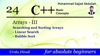 C Arrays III  Searching and Sorting Arrays [upl. by Sybil]