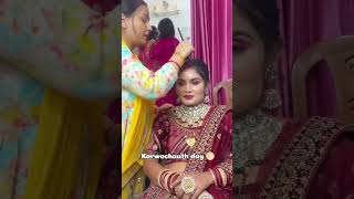 Karwachauth day 🌕✨ eyemakeup makeup karvachauth beauty viralvideo shrots [upl. by Ahs]