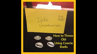 How to Throw Obi Using Cowrie Shells  ATR  A Traditional Way to Communicate with Divinity [upl. by Kilah]