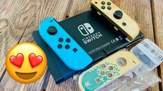 Fabriquer des Joycon Zelda à partir de HS Nintendo Switch belle restauration ❤️ [upl. by Kerwon]