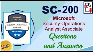 Download PDF Microsoft SC200 Security Operations Analyst Associate Questions amp Answers  Part1 [upl. by Hermann798]