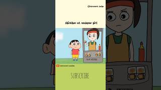 ꜱʜɪɴᴄʜᴀɴ ᴠꜱ ᴠᴀᴅᴀᴘᴀᴠ ɢɪʀʟ😂 shinchan shorts vadapavgirl vadapav shortsyoutube [upl. by Nylehtak]