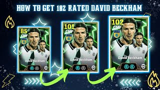 how to train 102 rated David Beckham in efootball 25 [upl. by Oravla]