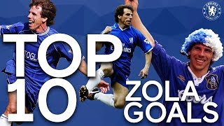 Top 10 Gianfranco Zola Goals  Chelsea Tops [upl. by Hachmin]